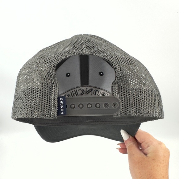 Poncho Outdoors Agave Trucker Hat Grey Snapback Sporty Outdoor One Size - Picture 4 of 7